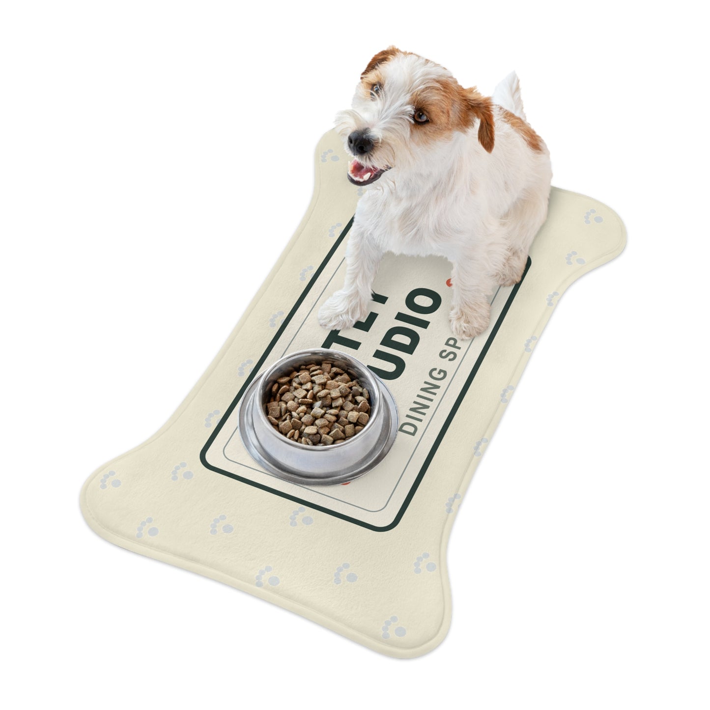 Pet Feeding Mat — Petly Studio Dining Spot Bone-Shaped Non-Slip Placemat