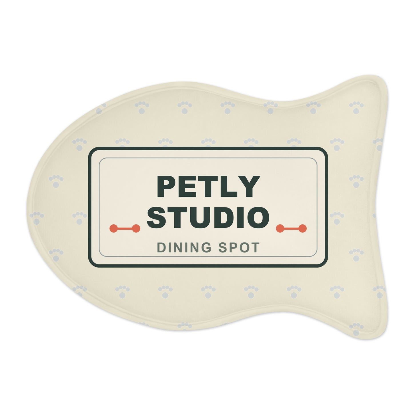 Pet Feeding Mat — Petly Studio Dining Spot Bone-Shaped Non-Slip Placemat