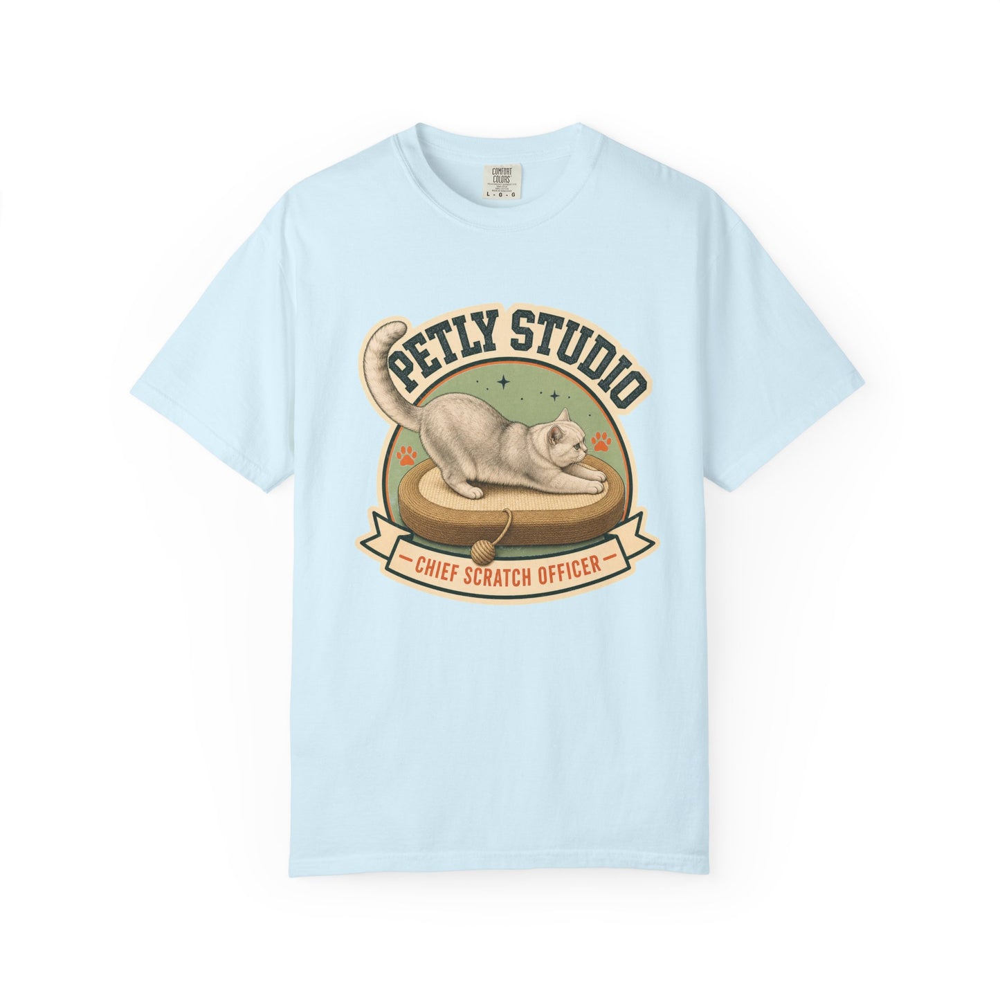 Petty Studio “Chief Scratch Officer” T-shirt — Vintage Cat Graphic Tee