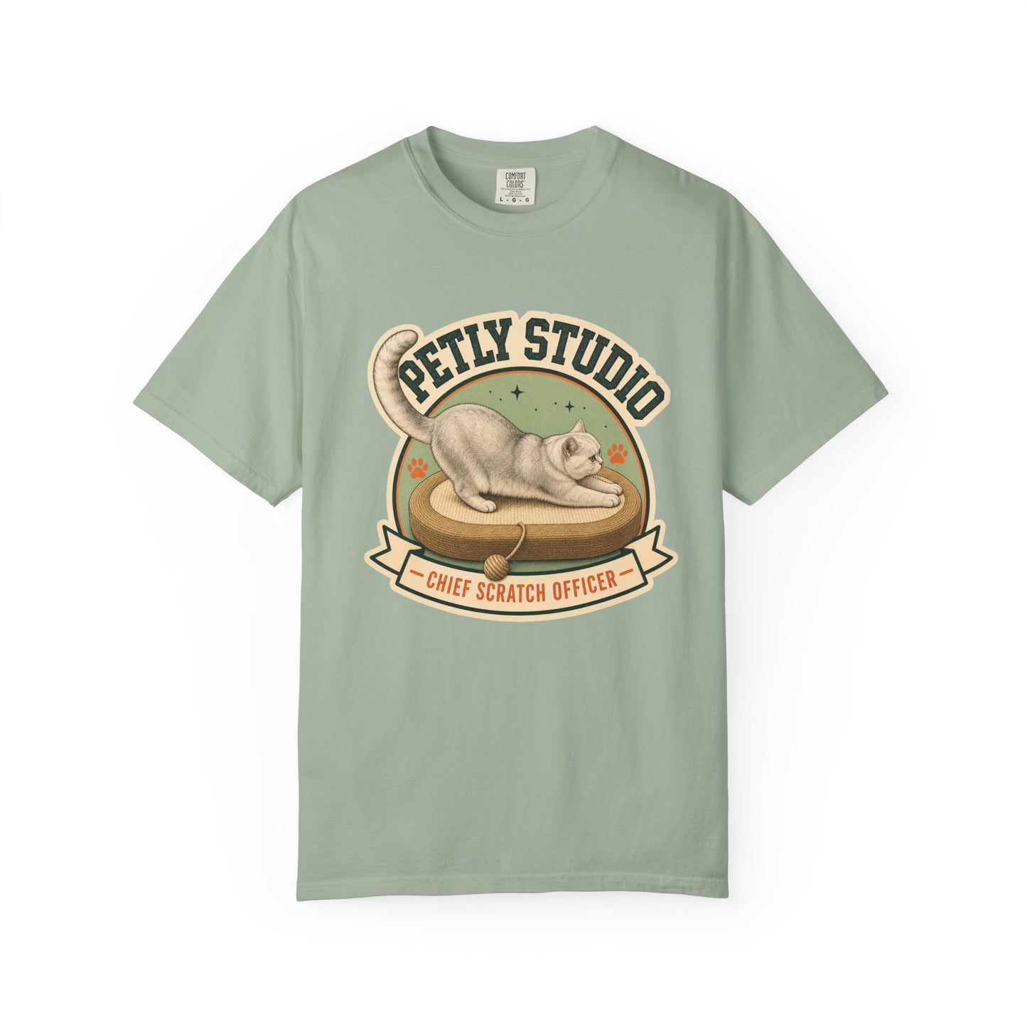 Petty Studio “Chief Scratch Officer” T-shirt — Vintage Cat Graphic Tee