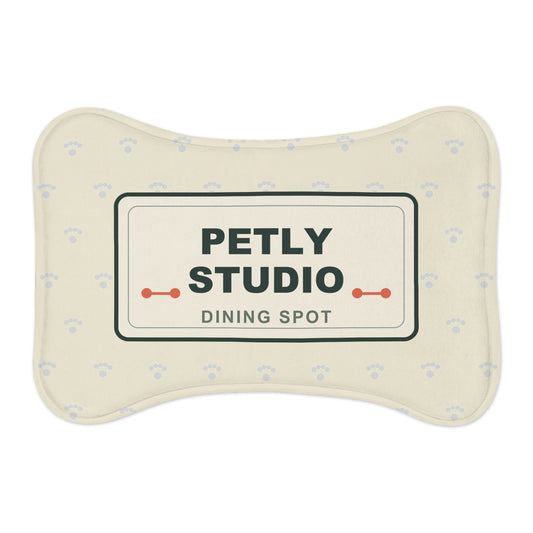 Pet Feeding Mat — Petly Studio Dining Spot Bone-Shaped Non-Slip Placemat