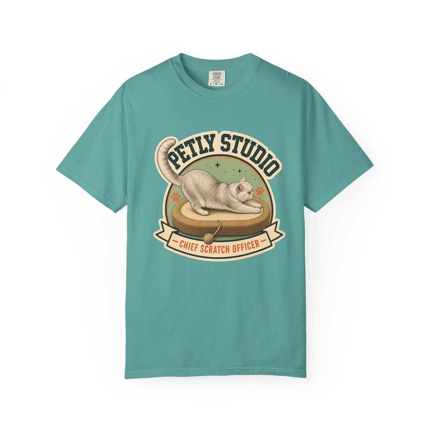 Petty Studio “Chief Scratch Officer” T-shirt — Vintage Cat Graphic Tee