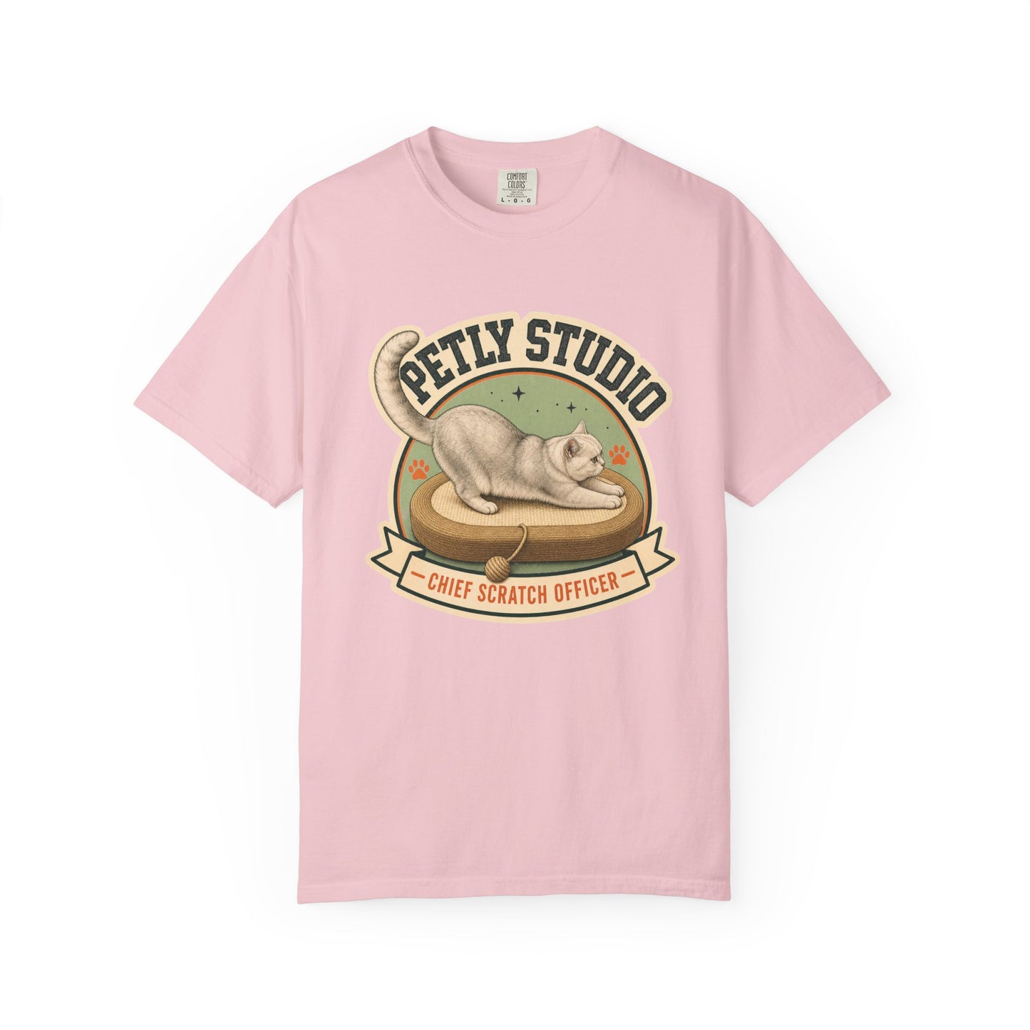 Petty Studio “Chief Scratch Officer” T-shirt — Vintage Cat Graphic Tee