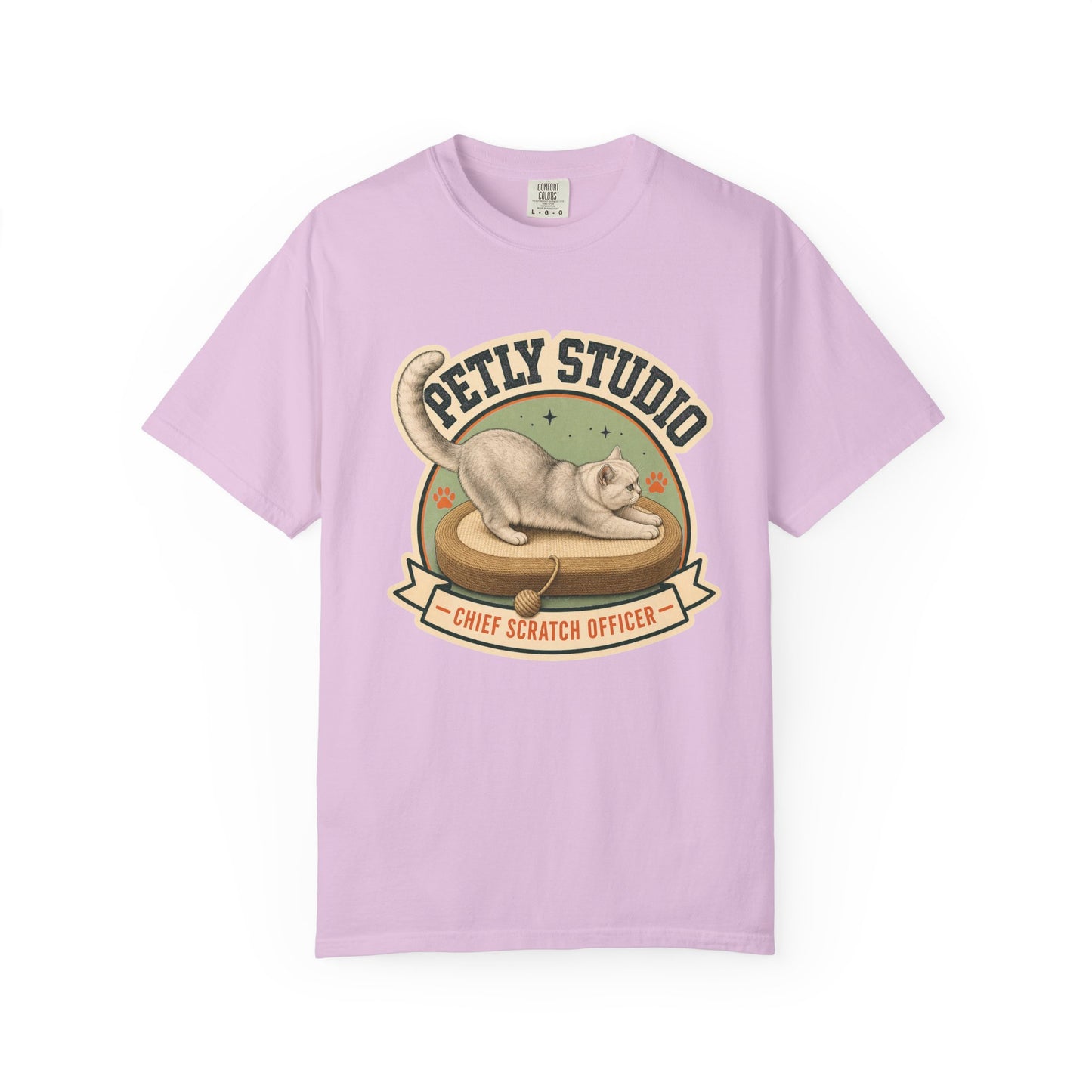 Petty Studio “Chief Scratch Officer” T-shirt — Vintage Cat Graphic Tee