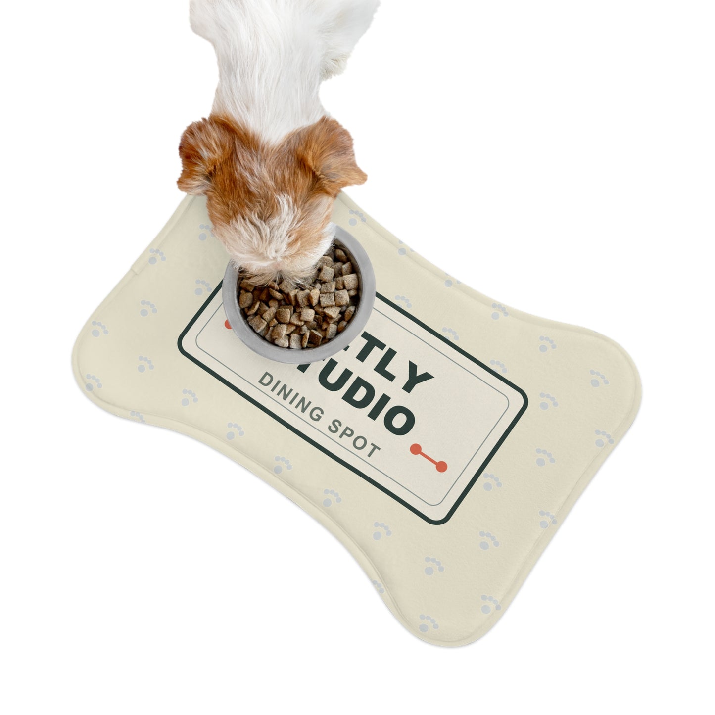 Pet Feeding Mat — Petly Studio Dining Spot Bone-Shaped Non-Slip Placemat