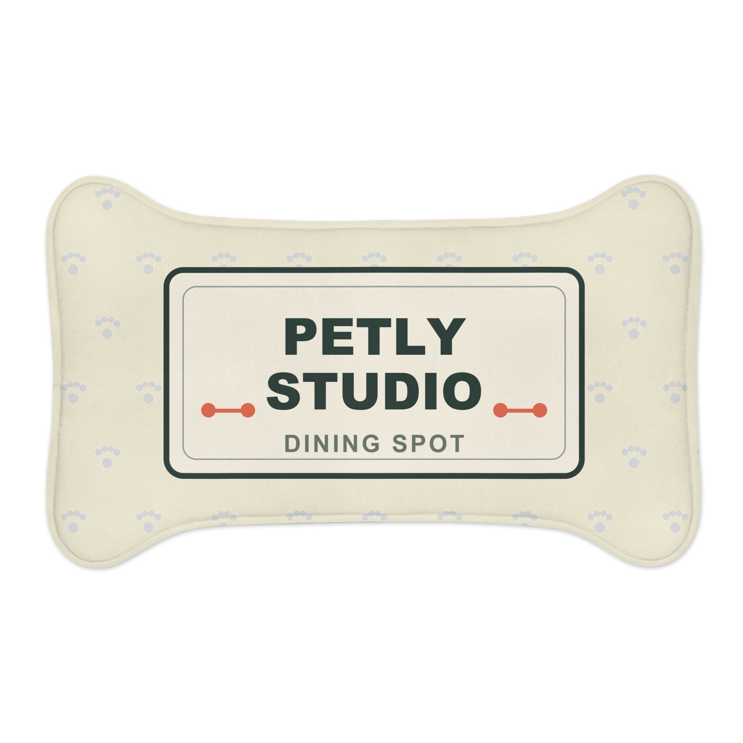 Pet Feeding Mat — Petly Studio Dining Spot Bone-Shaped Non-Slip Placemat
